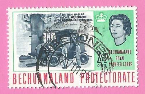 Bechuanaland-Used-1966-SACC194-Royal Pioneer Corps Bechuanaland-Thematic-Technology