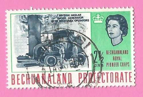 Bechuanaland-Used-1966-SACC194-Royal Pioneer Corps Bechuanaland-Thematic-Technology