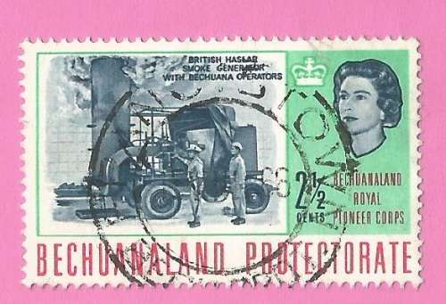 Bechuanaland-Used-1966-SACC194-Royal Pioneer Corps Bechuanaland-Thematic-Technology