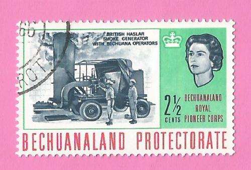 Bechuanaland-Used-1966-SACC194-Royal Pioneer Corps Bechuanaland-Thematic-Technology