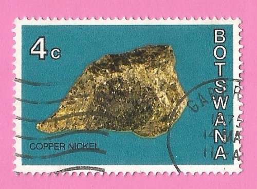 Botswana 1974 Botswana Minerals -Used-Thematic-Geology-Copper Nickel