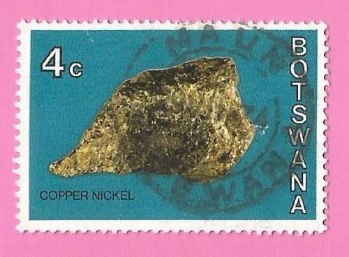 Botswana 1974 Botswana Minerals -Used-Thematic-Geology-Copper Nickel
