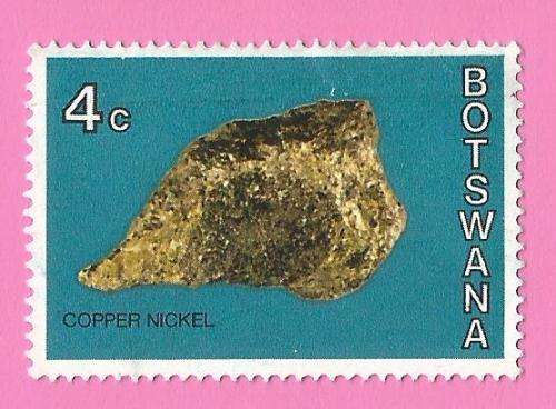 Botswana 1974 Botswana Minerals -Used-Thematic-Geology-Copper Nickel
