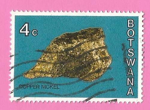 Botswana 1974 Botswana Minerals -Used-Thematic-Goeology-Copper Nickel