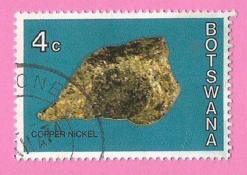 Botswana 1974 Botswana Minerals -Used-Thematic-Goeology-Copper Nickel