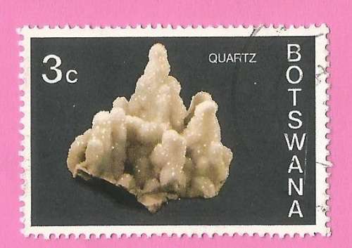 Botswana 1974 Botswana Minerals -Used-Thematic-Geology-Quartz