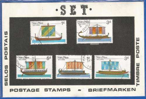 Pre-Packed Theme Stamps-Transport-Boats-Vietnam-Used-Set-Sold As Is
