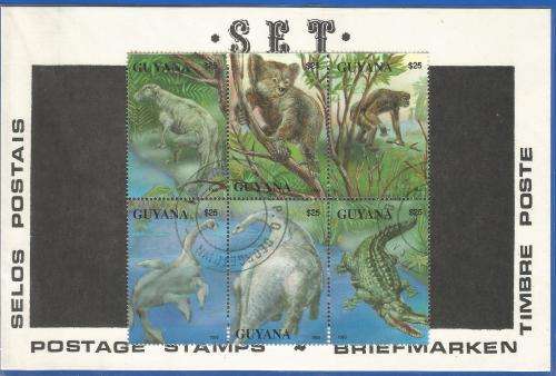 Pre-Packed Theme Stamps-Fauna-Guyana-Used-Set-Sold As Is