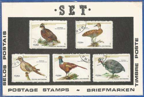 Pre-Packed Theme Stamps-Fauna-Birds-Cuba-Used-Set-Sold As Is