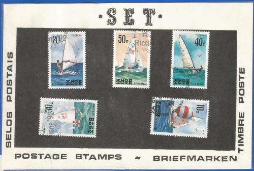 Pre-Packed Theme Stamps-Transport-Boat-Korea-Used-Set-Sold As Is