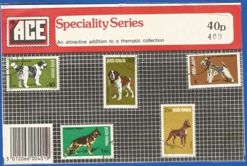 Pre-Packed Theme Stamps-Fauna-Dogs-Romania-Used-Set-Sold As Is