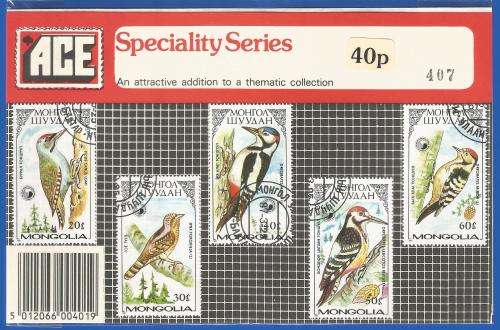 Pre-Packed Theme Stamps-Fauna-Birds-Mongolia-Used-Set-Sold As Is