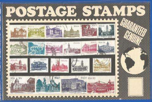 Pre-Packed Theme Stamps-Buildings-Republic of South Africa-Used-Set-Sold as Is