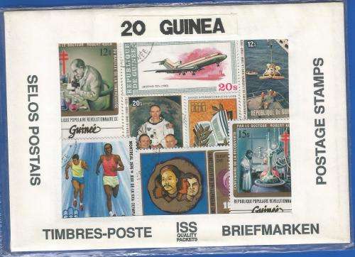 20 x Pre-Packed Theme Stamps-Africa-Guinea-Used-Sold as Is