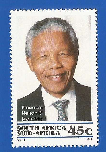 1994-Republic of South Africa-MNH-SACC862-Presidential Inauguration-45c President Nelson R. Mandela