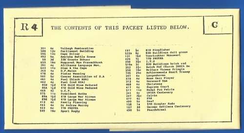 Mix-Pre-Packed-Postage Stamps-Used-South Africa-Condition of Stamps-Uncheck-Sold as Is