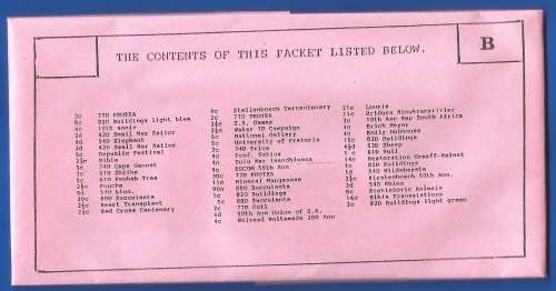 Mix-Pre-Packed-Postage Stamps-Used-South Africa-Condition of Stamps-Uncheck-Sold as Is