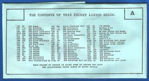 Mix-Pre-Packed-Postage Stamps-Used-South Africa-Condition of Stamps-Uncheck-Sold as Is