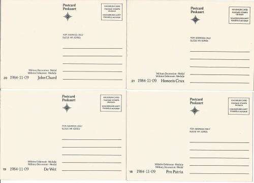 1984-Unused-Post Cards-Republic of South Africa-Maximum Card
