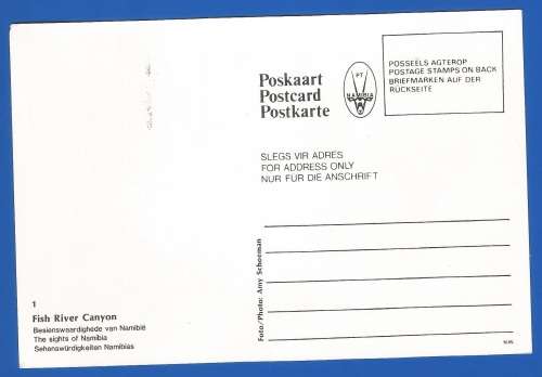 1990-Unused-Pre-Stamped Post Card-Namibia