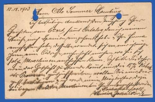 1913-Antique-Post Card-Hungary-Budapest-Used