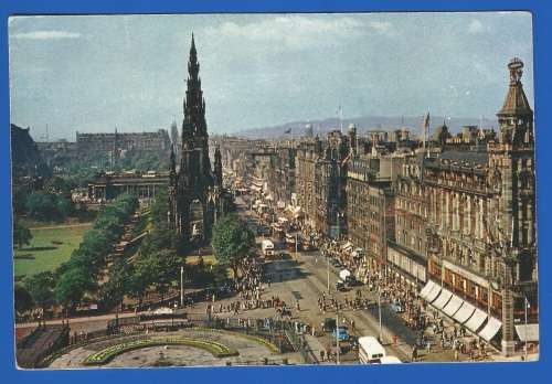 1958-Post Card-Used-Edinburgh