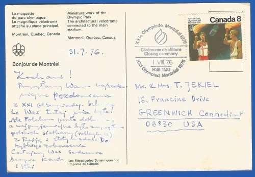 1976-Post Card-Used-Montreal