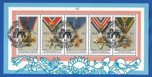 1990-RSA-CTO(Used)-SACC 740-M/S no 19. The National Orders of S.A.