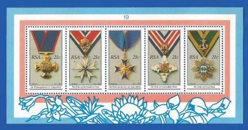 1990-RSA-MNH-SACC 740-M/S no 19. The National Orders of S.A.
