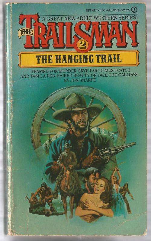 Book-The Trailsman-The Hanging Trail-Jon Sharpe-1980-158-page Book-Fair Condition-Soft Cover