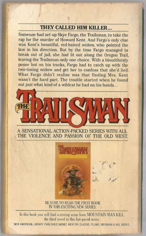 Book-The Trailsman-The Hanging Trail-Jon Sharpe-1980-158-page Book-Fair Condition-Soft Cover