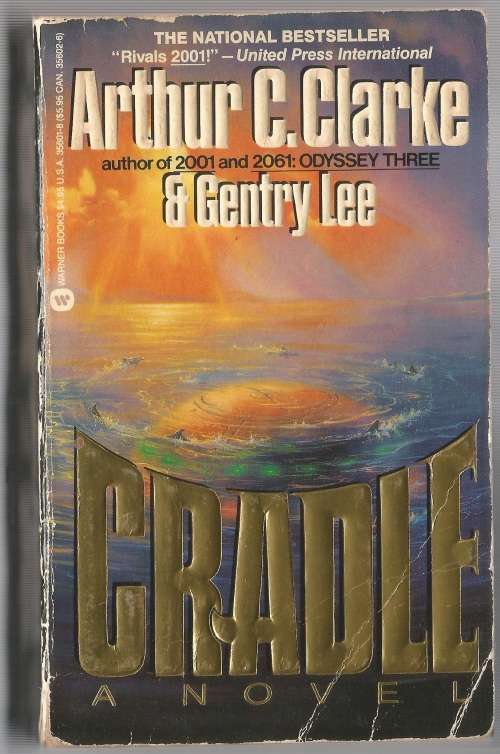 Book-Cradle-Arthur C Clarke-1988-408-page Book-Fair Condition-Soft-Cover