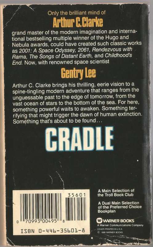 Book-Cradle-Arthur C Clarke-1988-408-page Book-Fair Condition-Soft-Cover