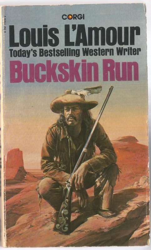 Book-Buckskin Run-Louis L`Amour-1982-175-page Book-Fair Condition-Soft-Cover