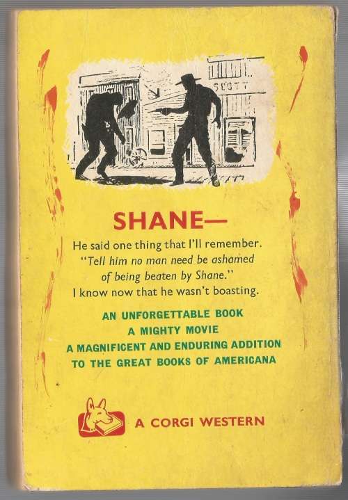 Book-Shane-Jack Schaefer`s-1962-148-page Book-Fair Condition-Soft-Cover