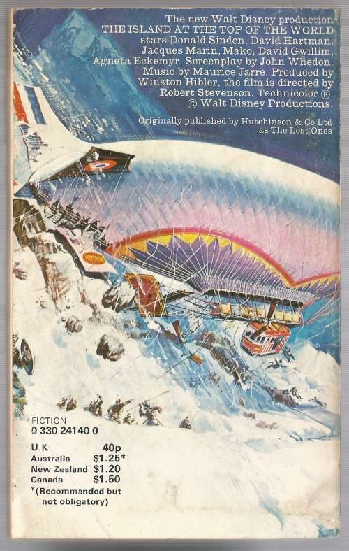 Book-The Island at the Top of the World-Ian Cameron-1974-189-page Book-Fair Condition