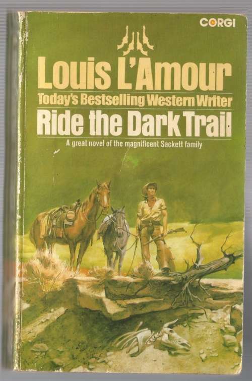 Book-Ride the Dark Trail-Louis L`Amour-1972-170-page Book-Fair Condition