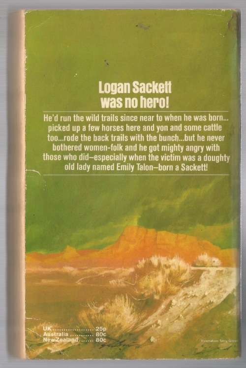 Book-Ride the Dark Trail-Louis L`Amour-1972-170-page Book-Fair Condition