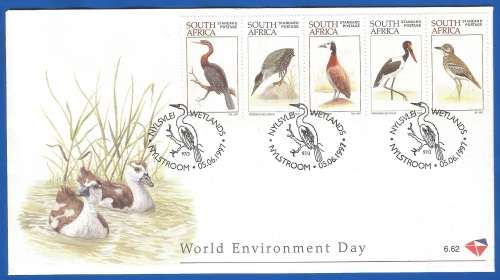 1997-World Environment Day-First Day Cover-SACC 6.62-Thematic-Fauna-Birds