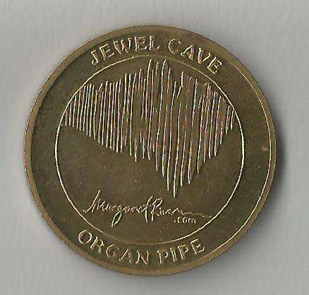 West Australia Souvenir coin Margaret River Jewel Cave Organ Pipe