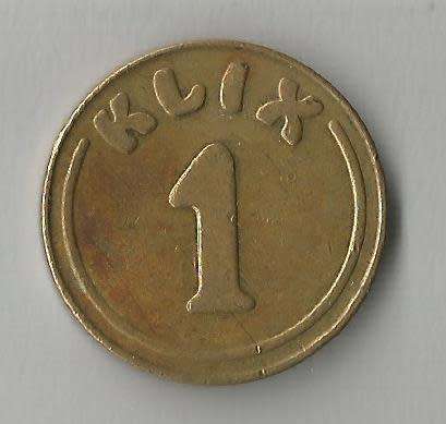 United Kingdon  1 Klix Drinks Machine Token