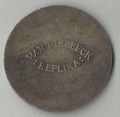 Van Riebeeck Replica Token Coin-Used