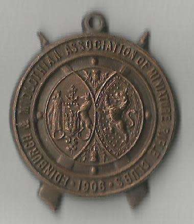 City of Edinburgh & Midlothian Rifle Association badge 1949 Division 3 - 6 Scales