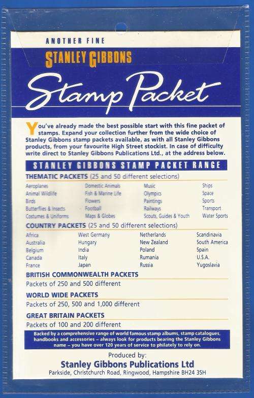 Stanley Gibbons-Pre-Packed Stamps-Used-Unchecked-Theme Stamps-Sold as Is