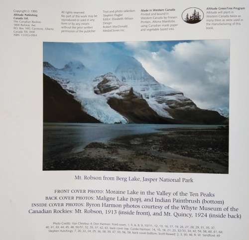 1993-Book-Canadian Rockies Panorama-Stephen Flagler-64pg