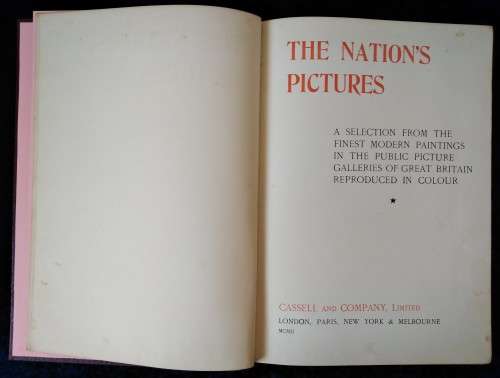 Book-The Nations Pictures-48 Pictures of National Galary Paintings-Red