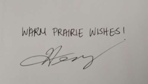 1994-Book-If you`re not from the Prairie-David Bouchard-Signed-32pg