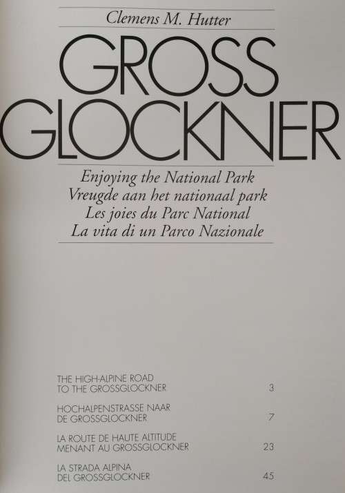 1994-Book-Gross Glockner-Enjoying the National Park-Clemens M. Hutter-64pg