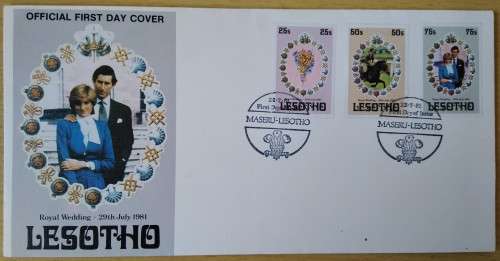 Lesotho 1981 The Royal Wedding of Prince Charles and Diana Spencer -FDC-Cover