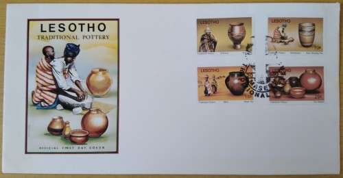 1980-Lesotho-Traditional Pottery-FDC-Cover